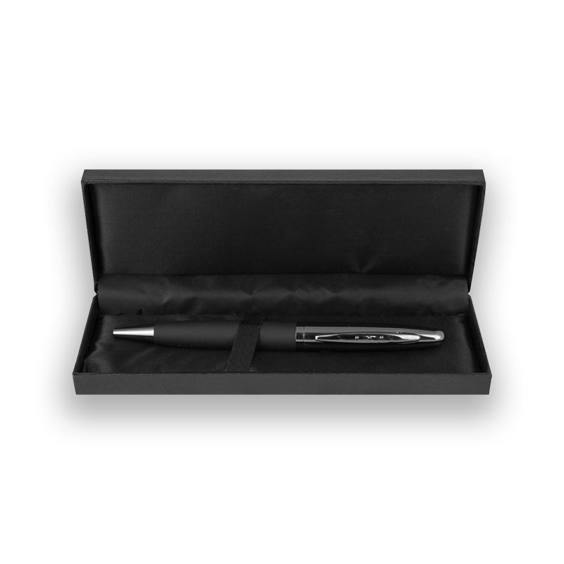 Bolígrafo de metal con estuche
