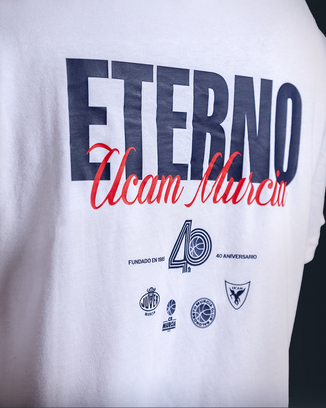Camiseta “Eterno” UCAM CB Murcia 40º Aniversario