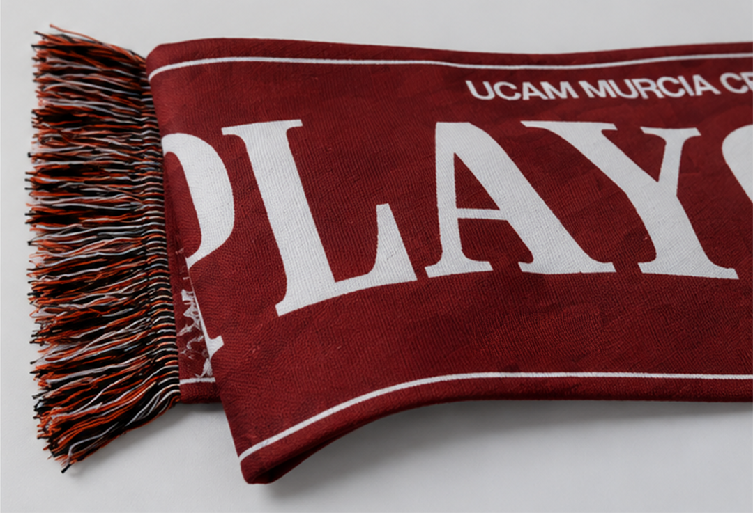 Pack Oficial Playoffs 25/26 UCAM Murcia CB – Camiseta + Bufanda Conmemorativa