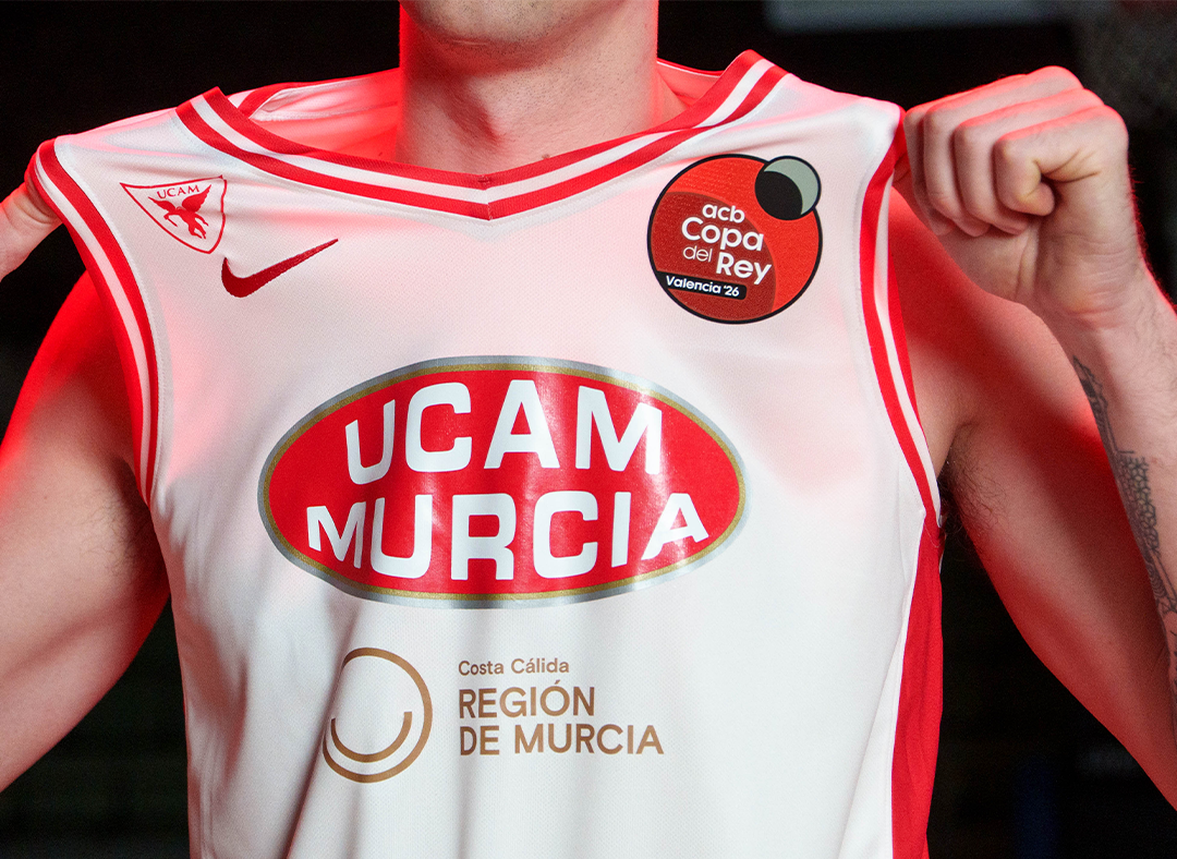 Camiseta Oficial de Juego UCAM CB – Copa del Rey Valencia 2026 (Player Version)