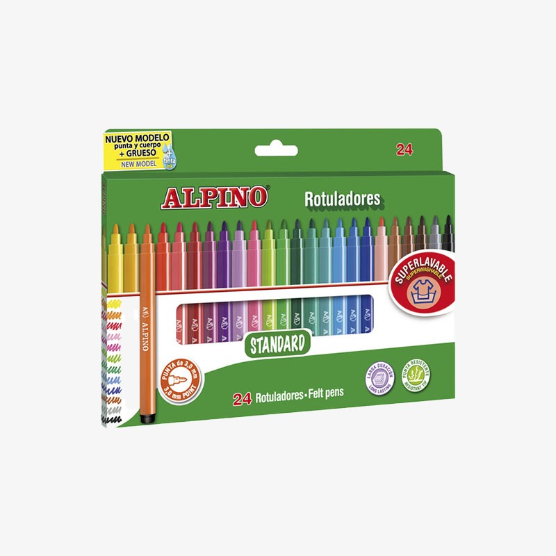 Rotuladores de colores Alpino