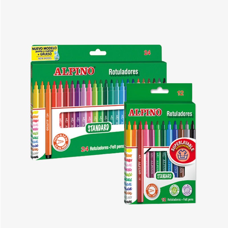 Rotuladores de colores Alpino