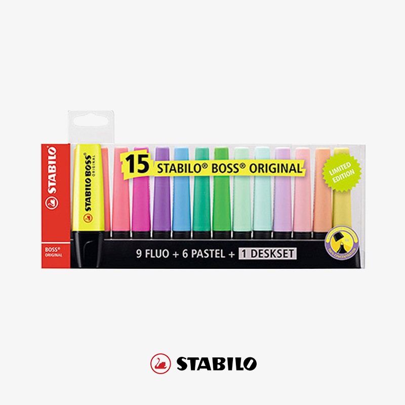 Fluorescentes Stabilo Boss Original Blister 15 unidades